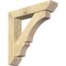 Ekena Millwork Balboa Slat Rough Sawn Bracket w/ Offset Brace, Douglas Fir, 6"W x 28"D x 28"H BKT0604X28X28BOA06RDF - alternate 1